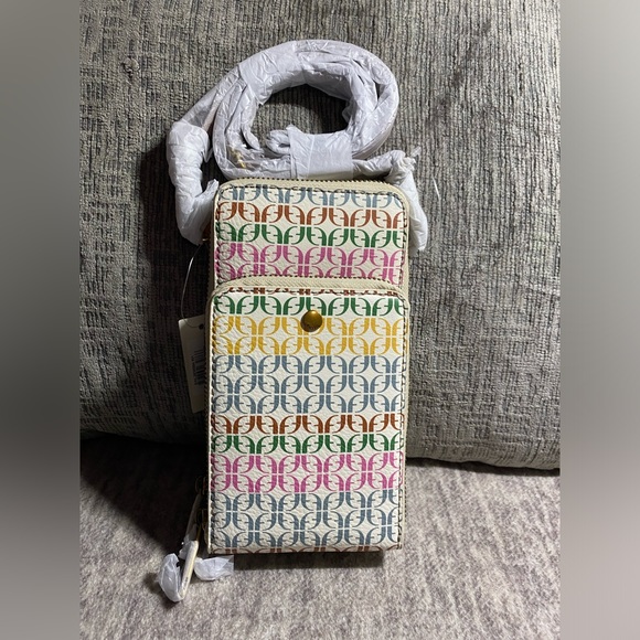 Fossil Handbags - Fossil neutral multi colored crossbody Sofia phone bag